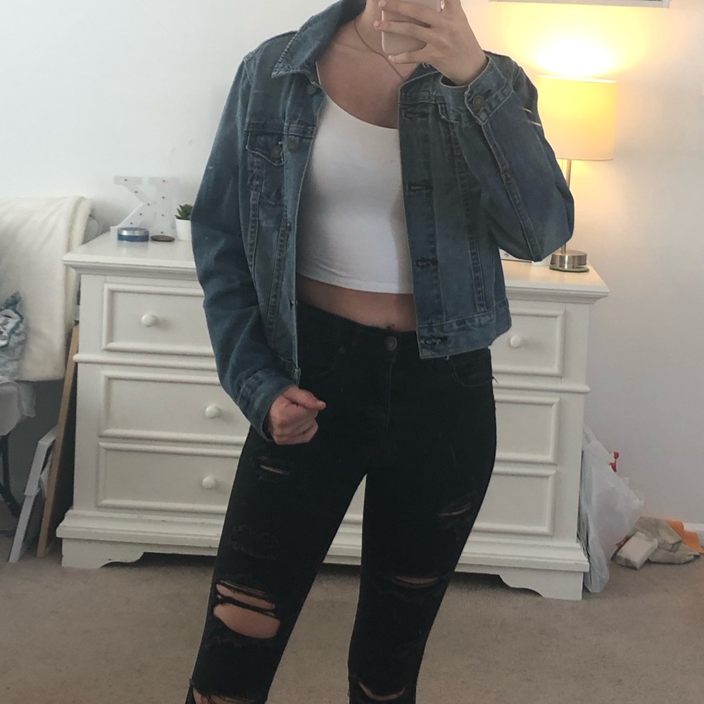 Old Navy Cropped Jean Jacket